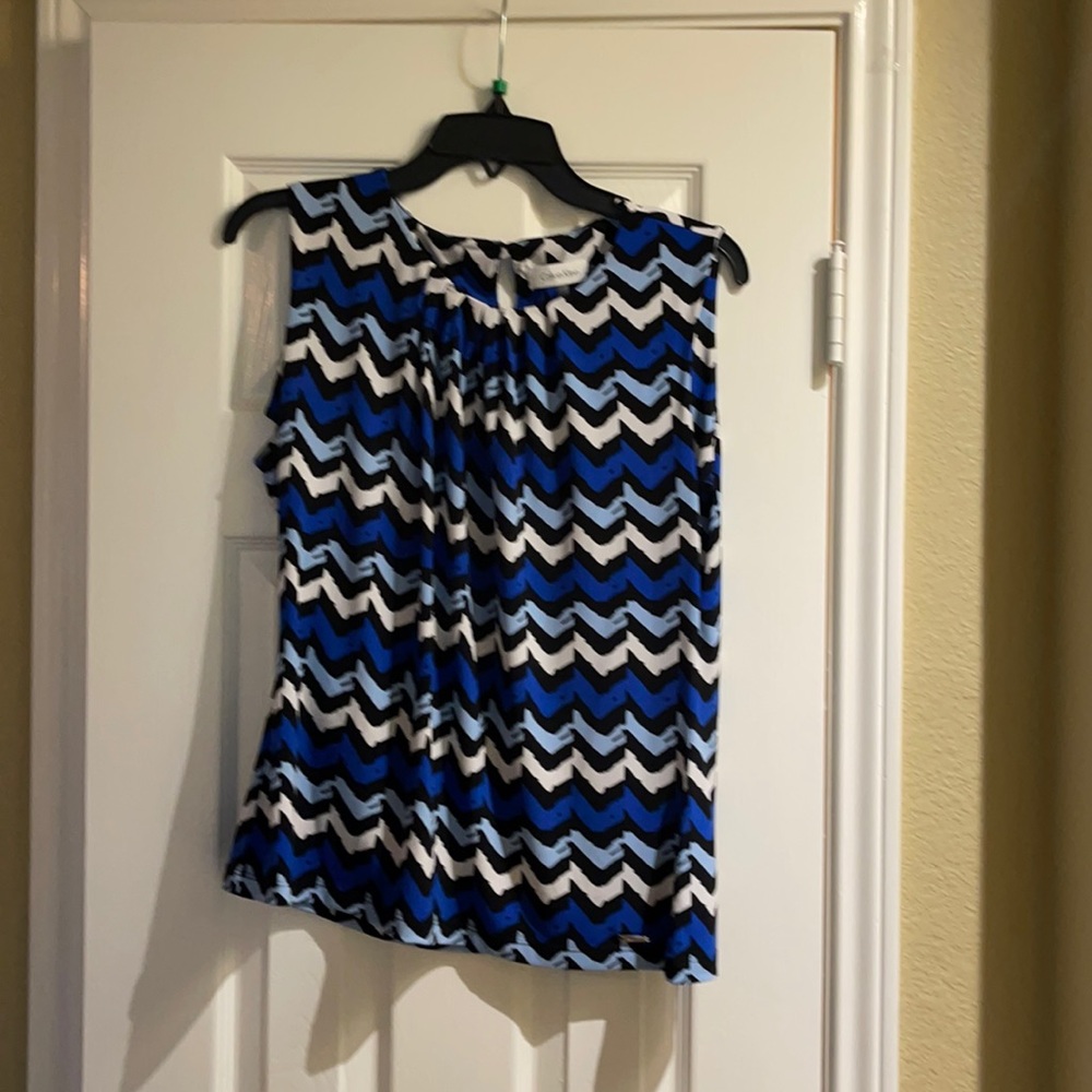 Calvin Klein sleeveless shell top size L